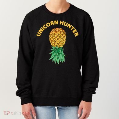 Polyamory With Upside Down Pineapple And Unicorn Hunter Gift Women's Sweatshirt