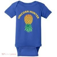 Polyamory With Upside Down Pineapple And Unicorn Hunter Gift Baby Bodysuit thumb 0