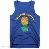 Polyamory With Upside Down Pineapple And Unicorn Hunter Gift Tank Top thumb 0