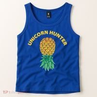 Polyamory With Upside Down Pineapple And Unicorn Hunter Gift Tank Top thumb 2