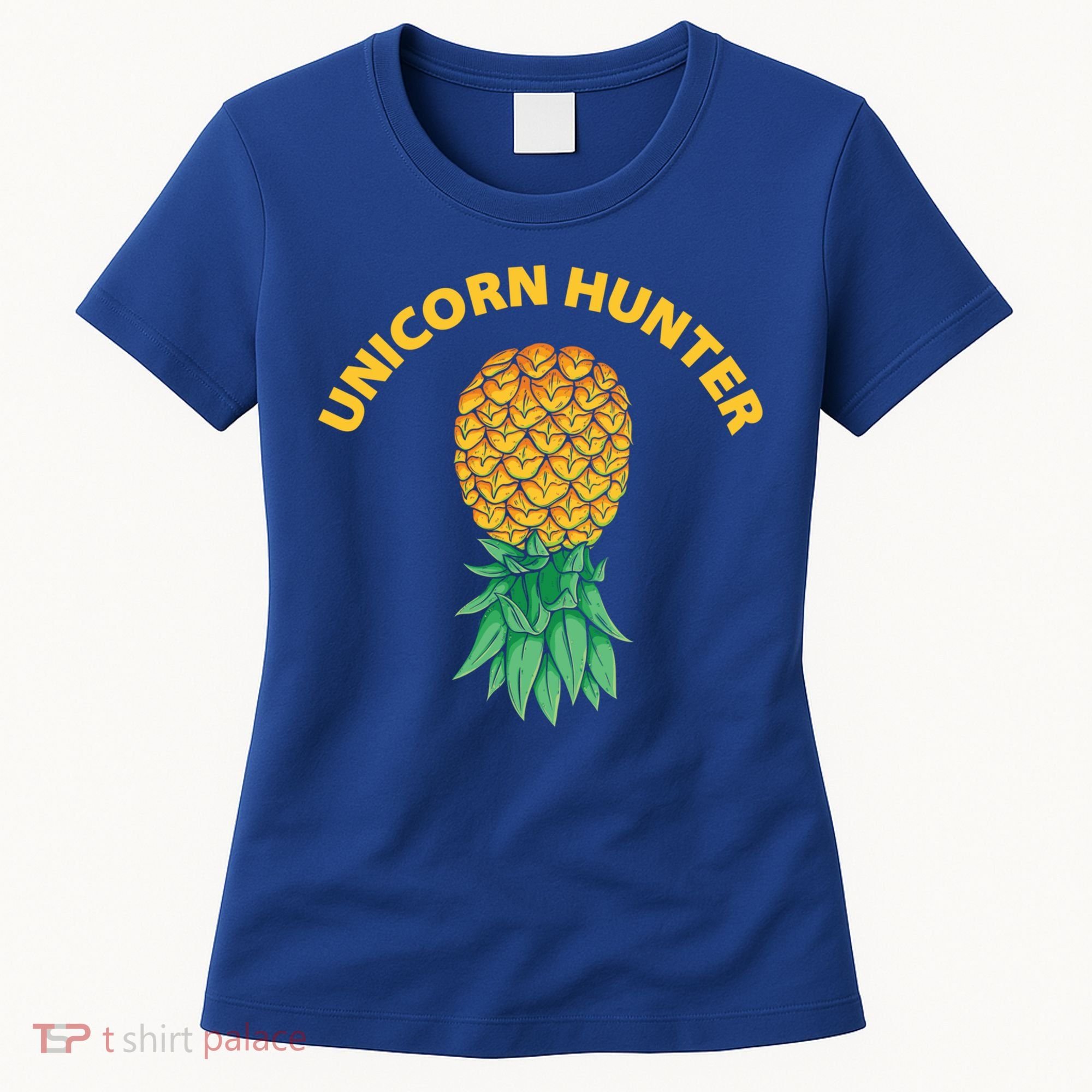 Polyamory With Upside Down Pineapple And Unicorn Hunter Gift Women's T-Shirt