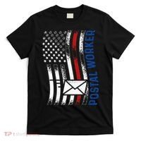 Postal Worker Vintage USA American Flag US Postal T-Shirt thumb 0