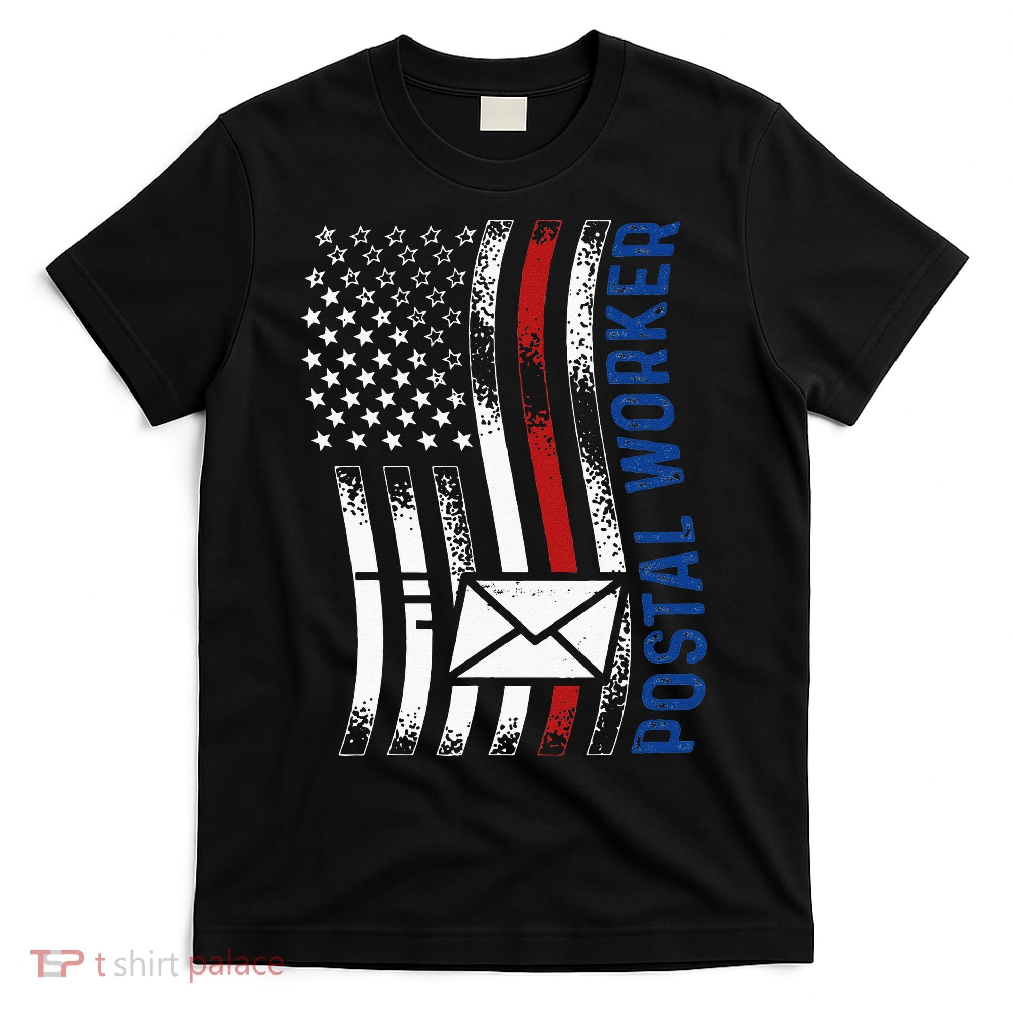 Postal Worker Vintage USA American Flag US Postal T-Shirt