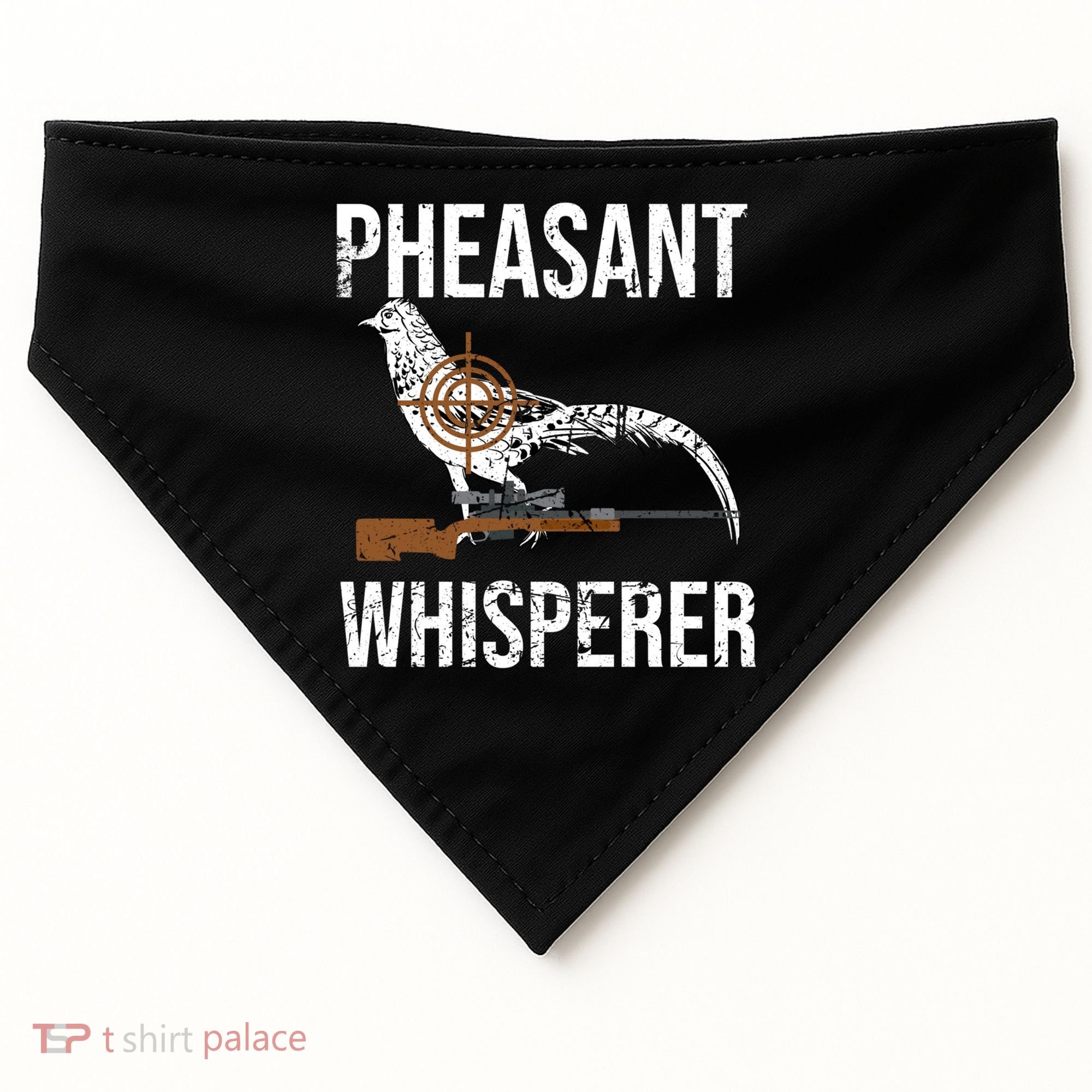 Pheasant Whisperer Varmint Pheasant Hunting Lover Great Gift USA-Made Doggie Bandana
