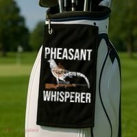 Pheasant Whisperer Varmint Pheasant Hunting Lover Great Gift Golf Towel thumb 2