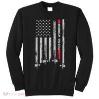 Postal Worker Vintage Usa American Flag Us Postal Sweatshirt thumb 0