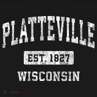 Platteville Wisconsin Wi Vintage Sports Established T-Shirt thumb 7