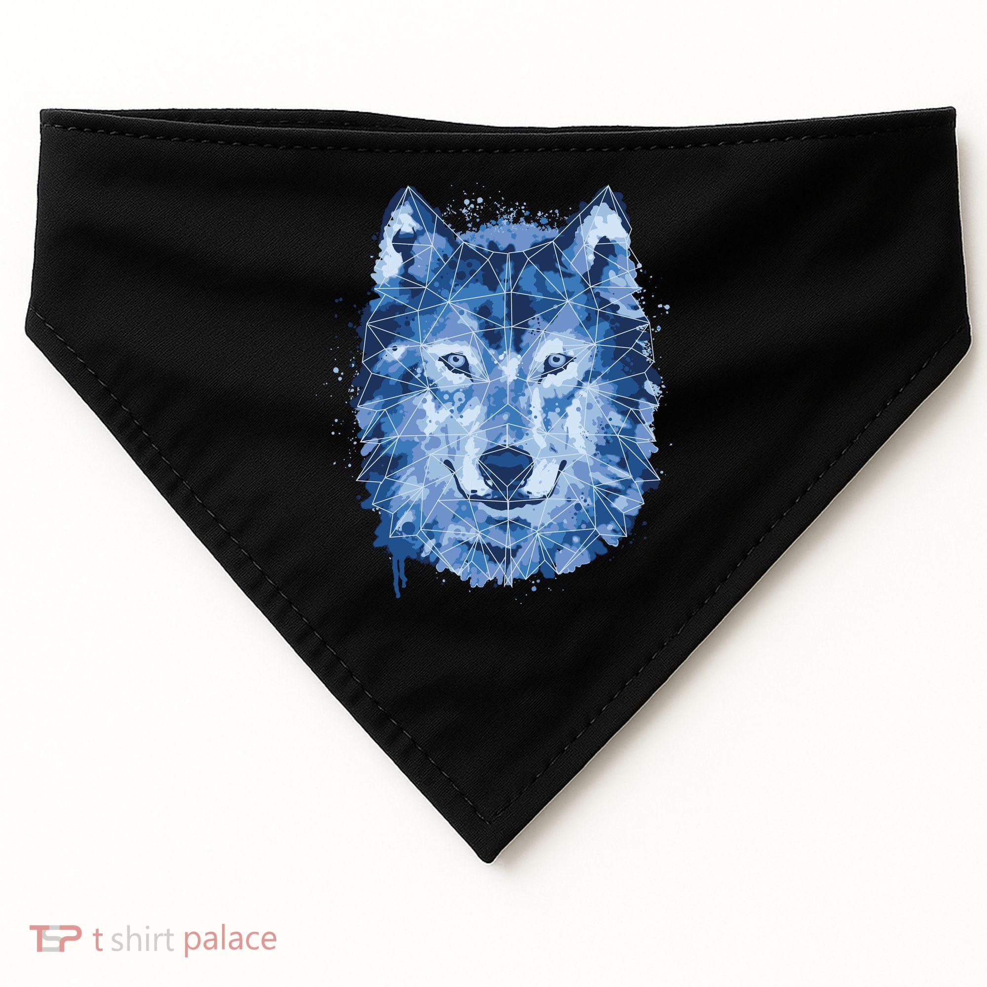 Polygon Wolf Wild Animal USA-Made Doggie Bandana