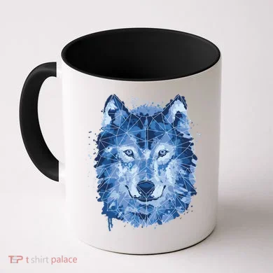 Polygon Wolf Wild Animal Coffee Mug