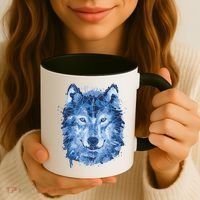 Polygon Wolf Wild Animal Coffee Mug thumb 3