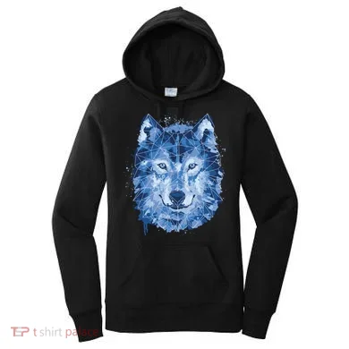 Polygon Wolf Wild Animal Women's Hoodie
