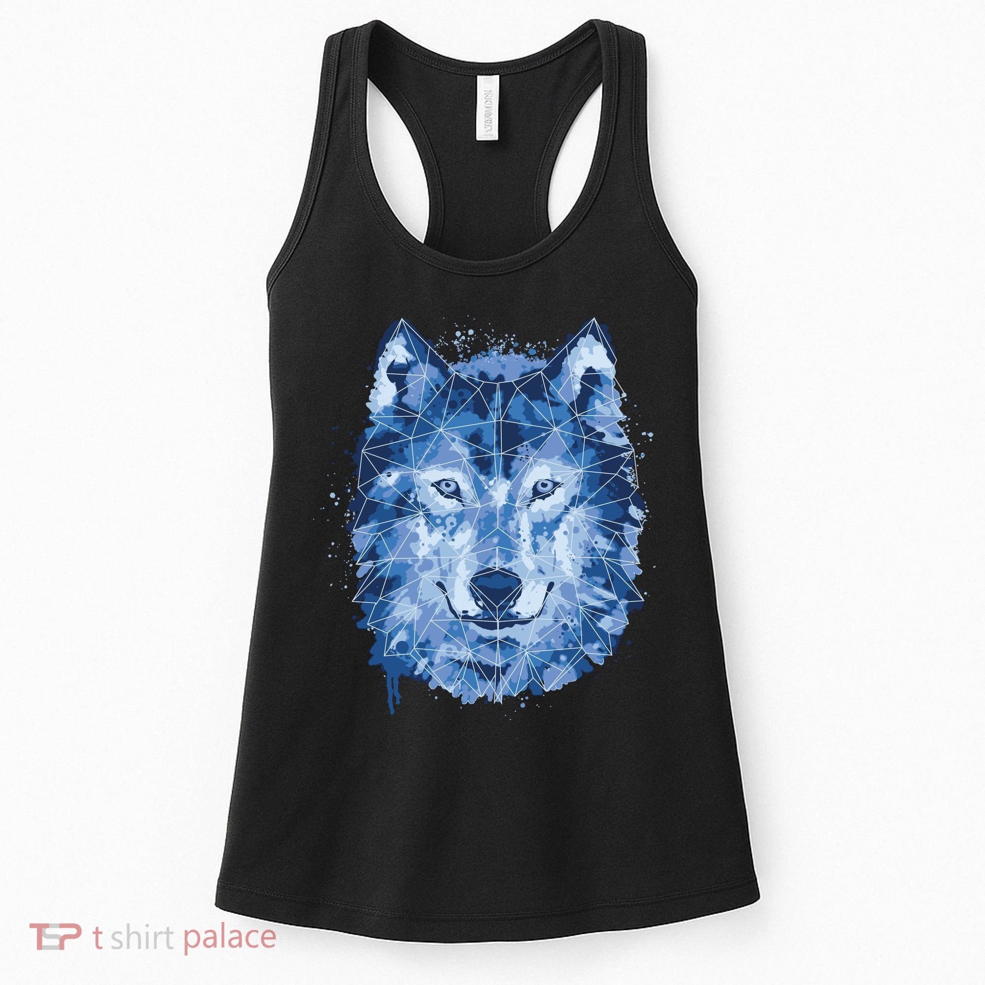 Polygon Wolf Wild Animal Women's Tank Top