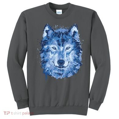 Polygon Wolf Wild Animal Sweatshirt