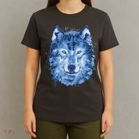 Polygon Wolf Wild Animal T-Shirt thumb 4