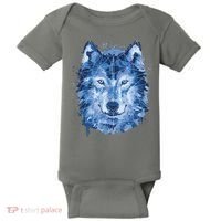 Polygon Wolf Wild Animal Baby Bodysuit thumb 0