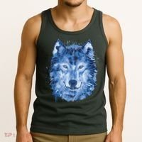 Polygon Wolf Wild Animal Tank Top thumb 3