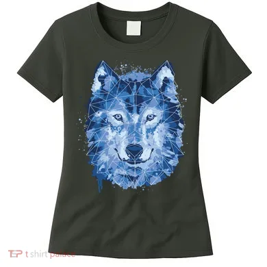Polygon Wolf Wild Animal Women's T-Shirt