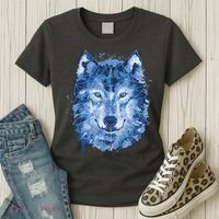 Polygon Wolf Wild Animal Women's T-Shirt thumb 3