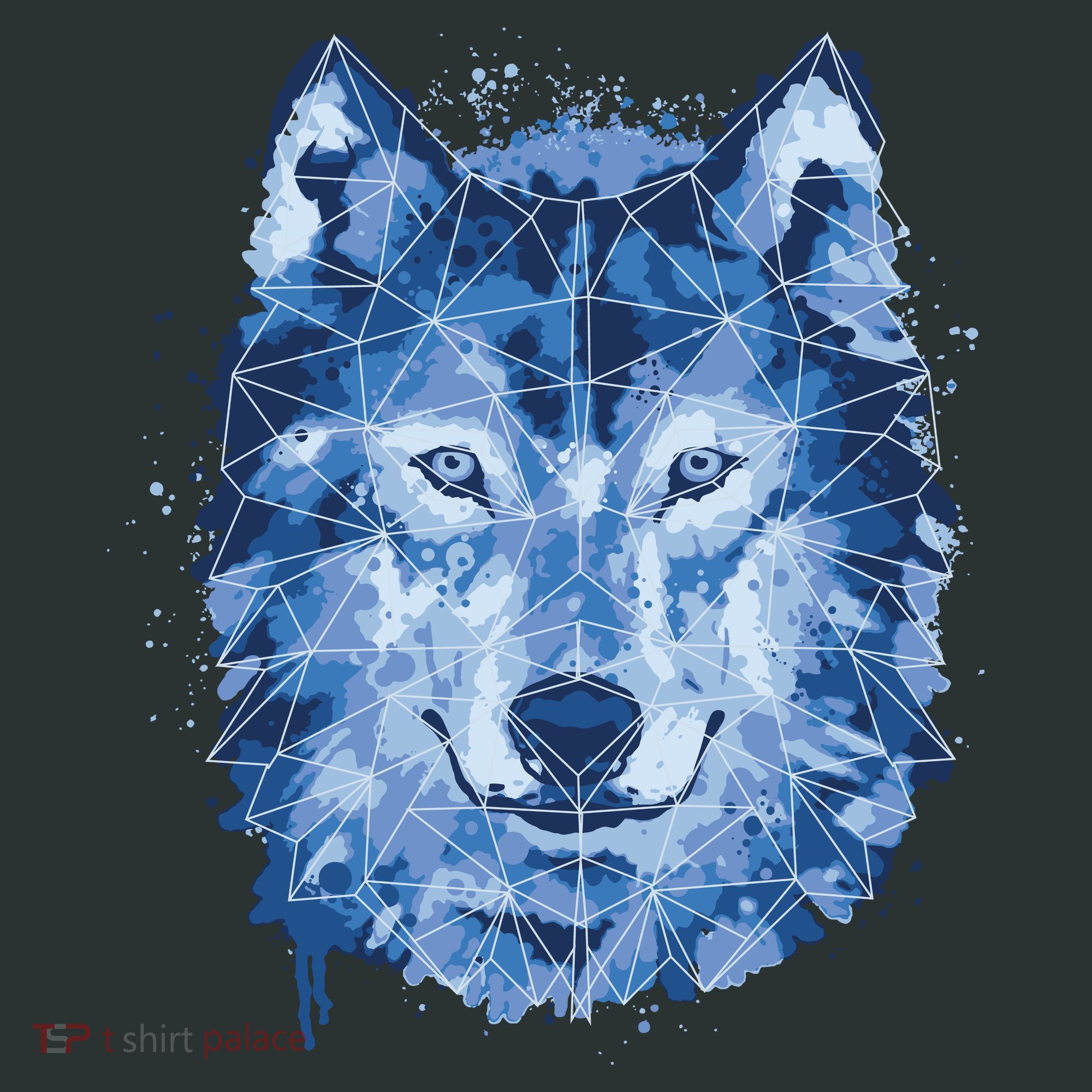 Polygon Wolf Wild Animal Women's T-Shirt