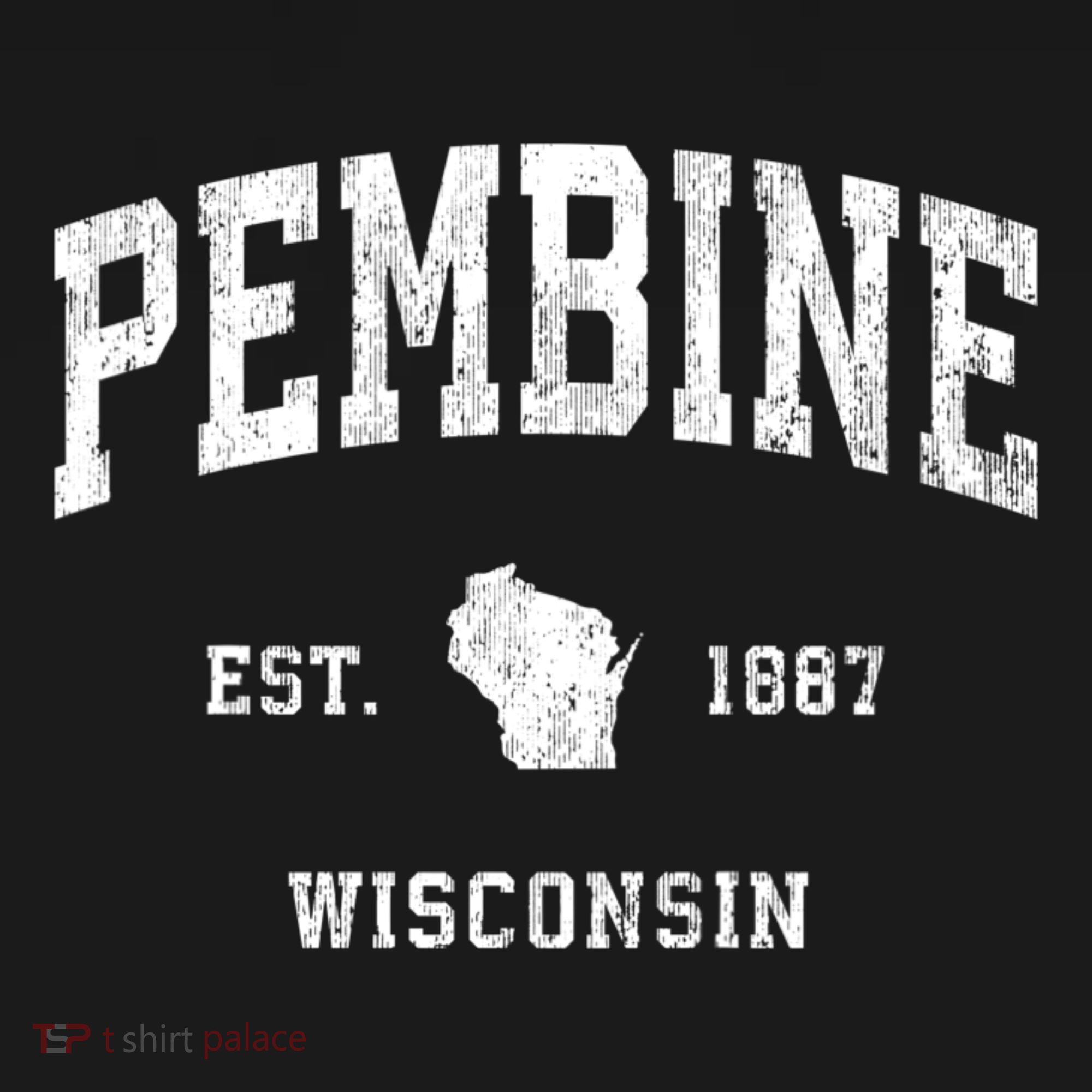 Pembine Wisconsin Wi Vintage Athletic Sports T-Shirt