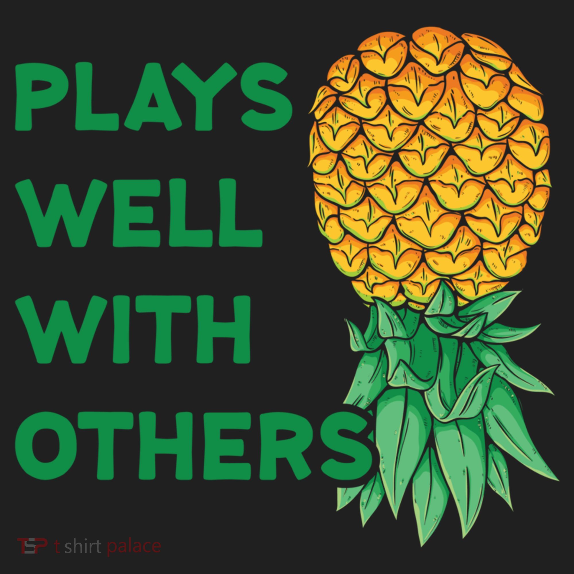 Plays Well With Others Upside Down Pineapple Meaningful Gift Polyamory Gift Women's Sweatshirt