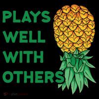 Plays Well With Others Upside Down Pineapple Meaningful Gift Polyamory Gift Pajama Set thumb 2