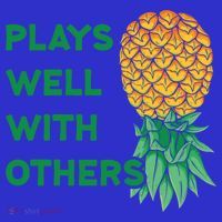 Plays Well With Others Upside Down Pineapple Meaningful Gift Polyamory Gift Hoodie thumb 7