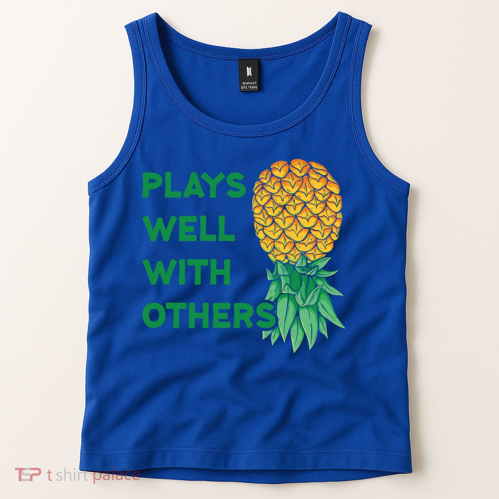 Plays Well With Others Upside Down Pineapple Meaningful Gift Polyamory Gift Tank Top