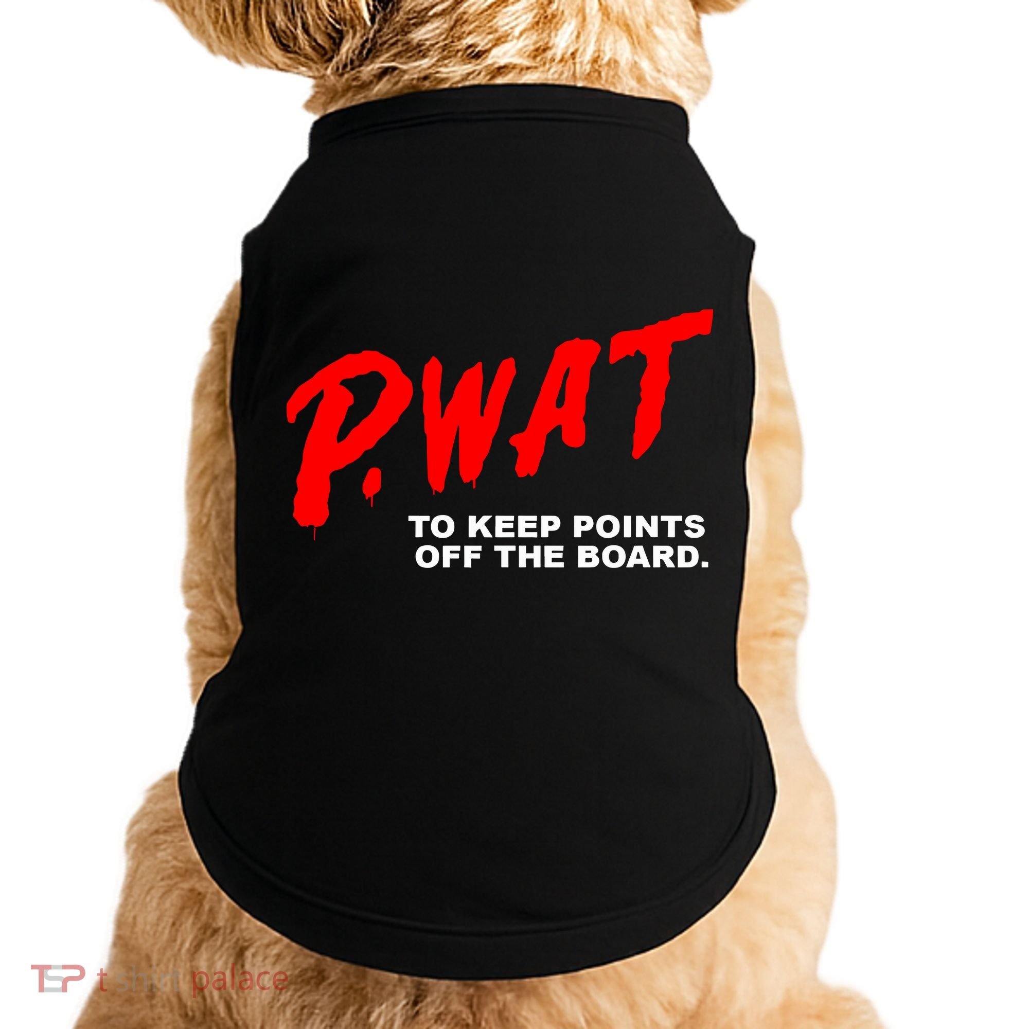Peyton Watson Wearing P.Wat Too Keep Points Off The Board Doggie Tank