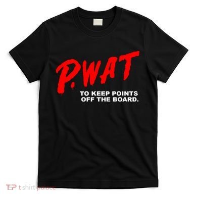 Peyton Watson Wearing P.Wat Too Keep Points Off The Board T-Shirt