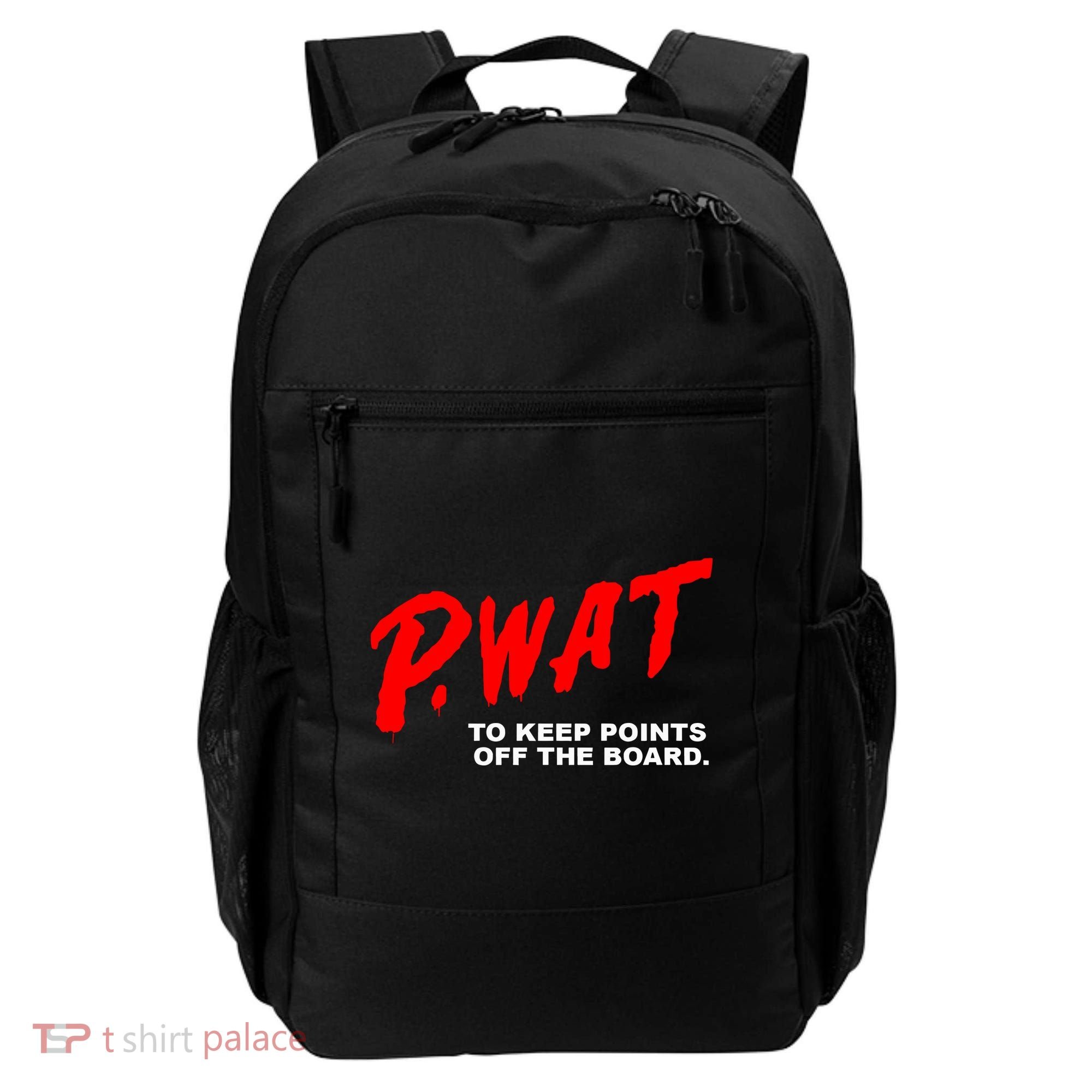 Peyton Watson Wearing P.Wat Too Keep Points Off The Board Backpack