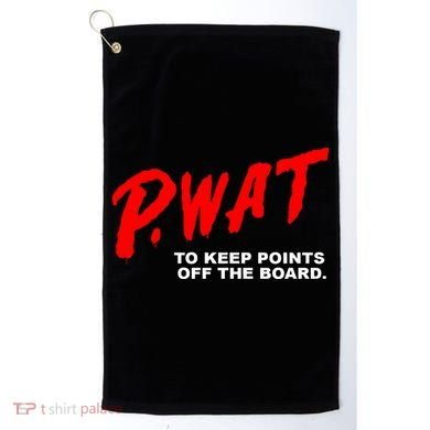 Peyton Watson Wearing P.Wat Too Keep Points Off The Board Golf Towel
