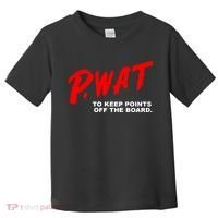 Peyton Watson Wearing P.Wat Too Keep Points Off The Board Toddler T-Shirt thumb 0