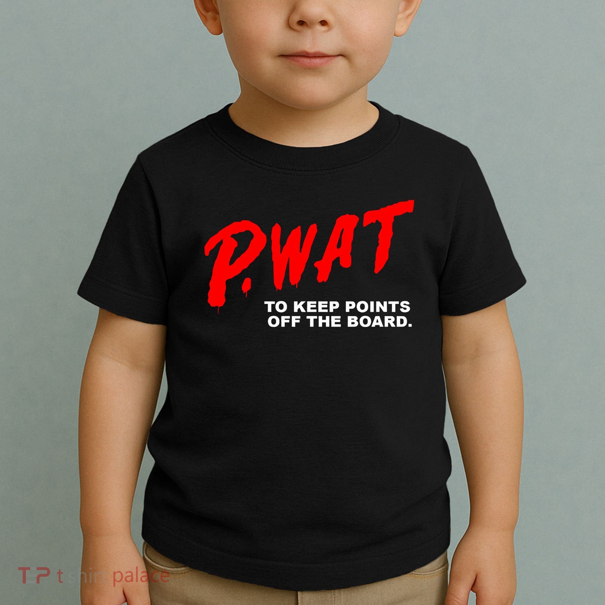 Peyton Watson Wearing P.Wat Too Keep Points Off The Board Toddler T-Shirt