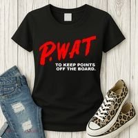 Peyton Watson Wearing P.Wat Too Keep Points Off The Board Women's T-Shirt thumb 3