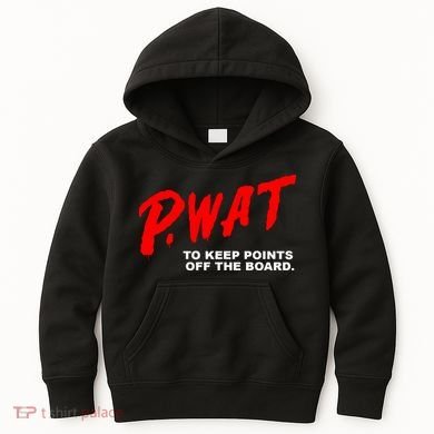Peyton Watson Wearing P.Wat Too Keep Points Off The Board Kids Hoodie