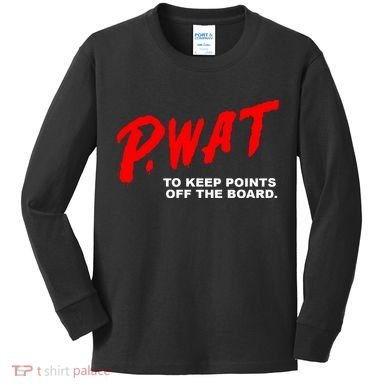 Peyton Watson Wearing P.Wat Too Keep Points Off The Board Kids Long Sleeve Shirt