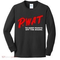 Peyton Watson Wearing P.Wat Too Keep Points Off The Board Kids Long Sleeve Shirt thumb 0