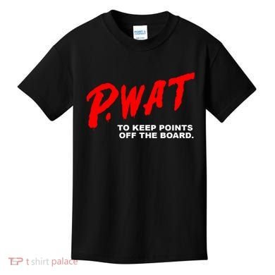 Peyton Watson Wearing P.Wat Too Keep Points Off The Board Kids T-Shirt