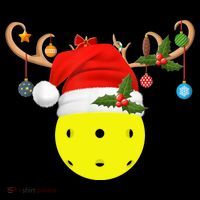 Pickleball Xmas Gift Reindeer Santa Hat Pickleball Christmas TShirt Coffee Mug thumb 5