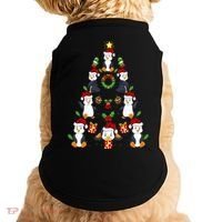 Penguin Xmas Lighting Tree Penguin Christmas Doggie Tank thumb 0