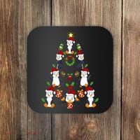 Penguin Xmas Lighting Tree Penguin Christmas Coaster thumb 0