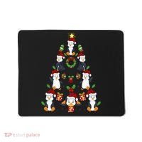 Penguin Xmas Lighting Tree Penguin Christmas Mousepad thumb 0