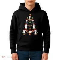 Penguin Xmas Lighting Tree Penguin Christmas Kids Hoodie thumb 4