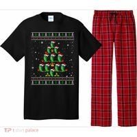 Pickle Xmas Tree Santa Hat Pickle Fruit Christmas Ugly Pajama Set thumb 0