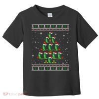 Pickle Xmas Tree Santa Hat Pickle Fruit Christmas Ugly Toddler T-Shirt thumb 0