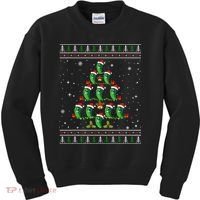 Pickle Xmas Tree Santa Hat Pickle Fruit Christmas Ugly Kids Sweatshirt thumb 0