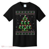 Pickle Xmas Tree Santa Hat Pickle Fruit Christmas Ugly Kids T-Shirt thumb 0