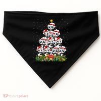 Panda Xmas Tree Lighting Santa Panda Christmas Gift USA-Made Doggie Bandana thumb 0