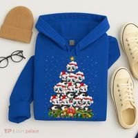Panda Xmas Tree Lighting Santa Panda Christmas Gift Hoodie thumb 4